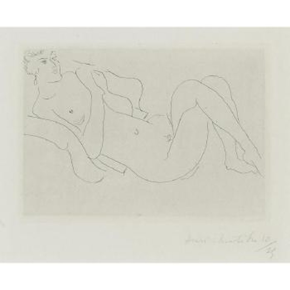 Nu Allongé, Jambes Repliées (Duthuit 115) by Henri Matisse