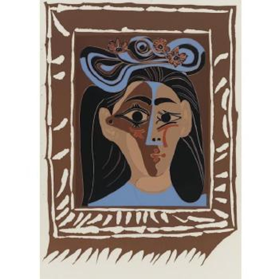 Jacqueline Au Chapeau A Fleurs (Cf B. 1149; Ba. 1304) by Pablo Picasso