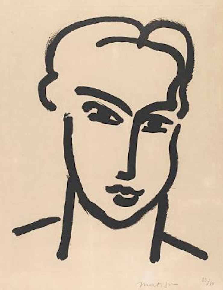 Grande Tête de Katia (Duthuit 814) by Henri Matisse
