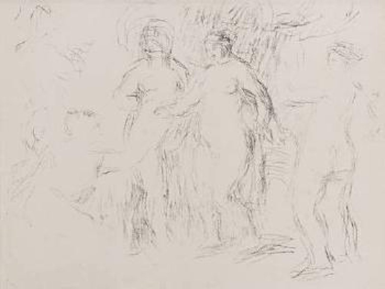 Les Baigneuses or Jugement de Paris (Delteil 51; Melot 57) by Pierre-Auguste Renoir