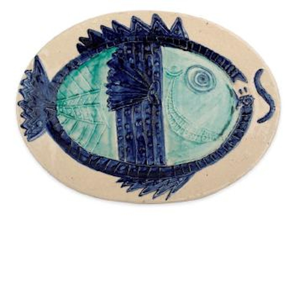 Fish in profile (SEE A.R. 130) by Pablo Picasso