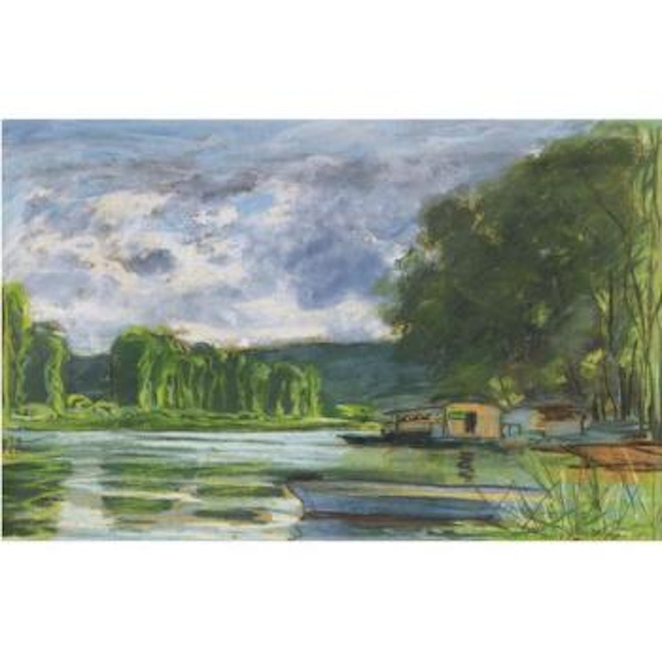 Paysage, Bord De La Seine, Près De Jeufosse (Eure) by Claude Monet