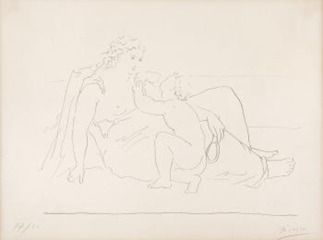 Femme et enfant (Bloch 66) by Pablo Picasso