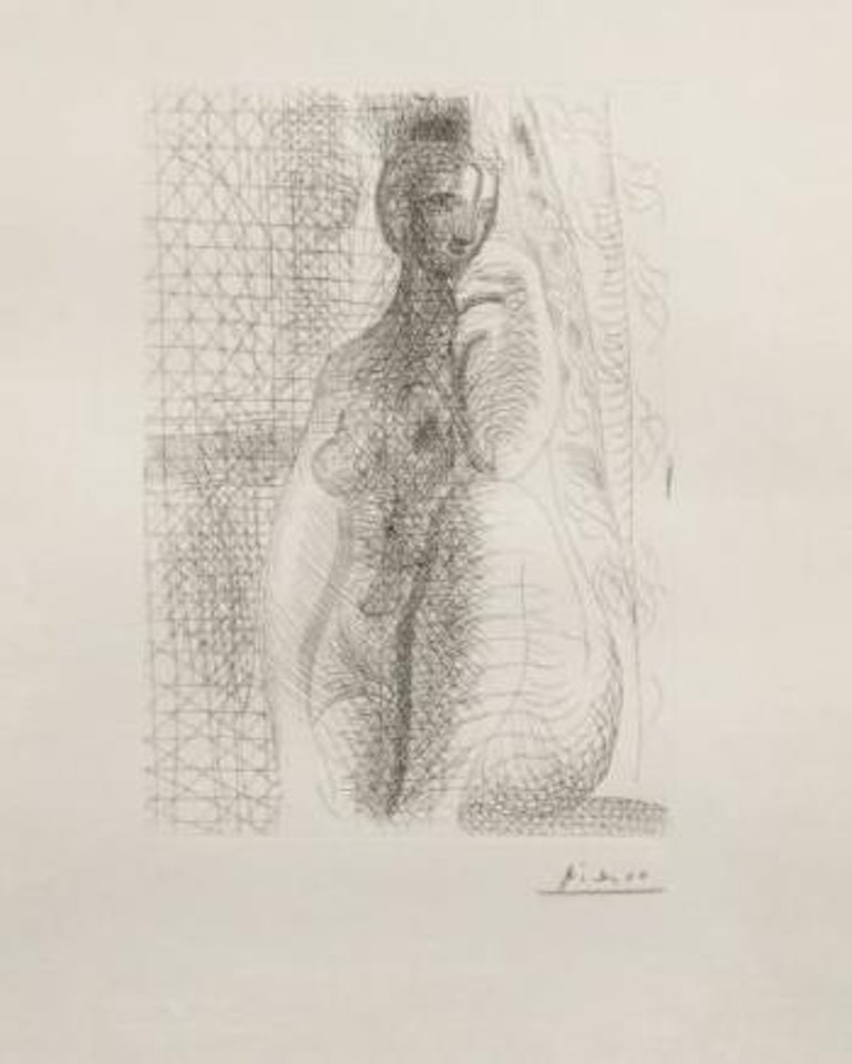 Femme nue à la jambe repliée by Pablo Picasso
