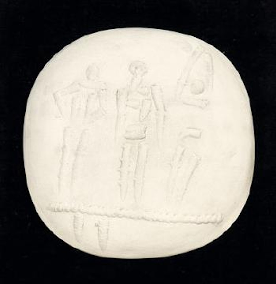 Trois personnages sur tremplin by Pablo Picasso