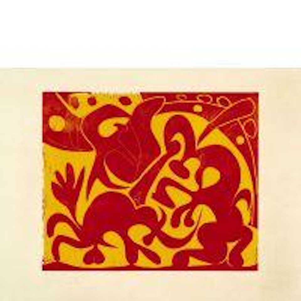 La pique rouge et jaune by Pablo Picasso