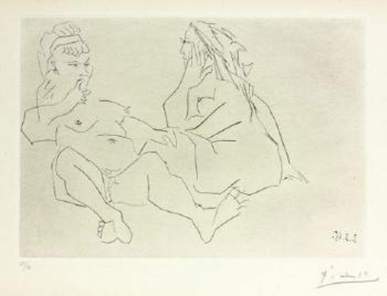 Les amies, ou Deux femmes III by Pablo Picasso