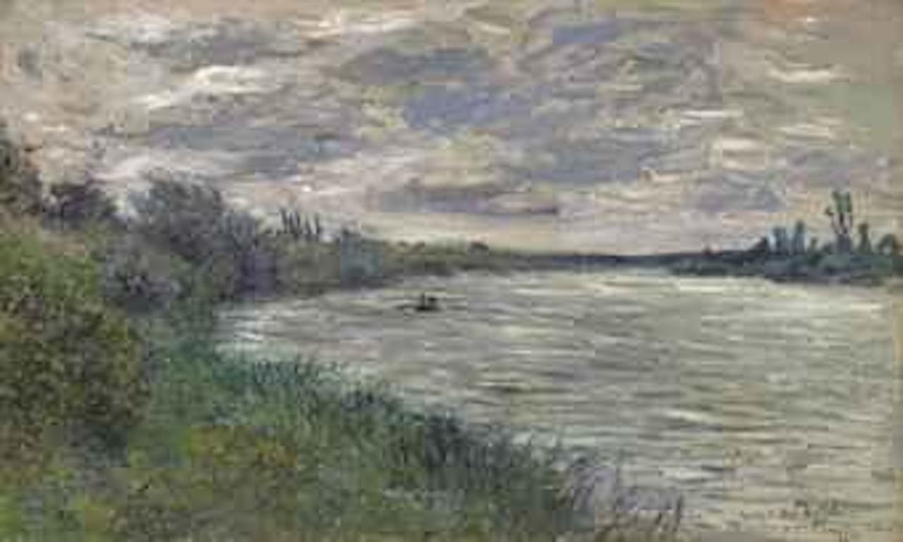 La Seine près de Vétheuil, temps orageux by Claude Monet