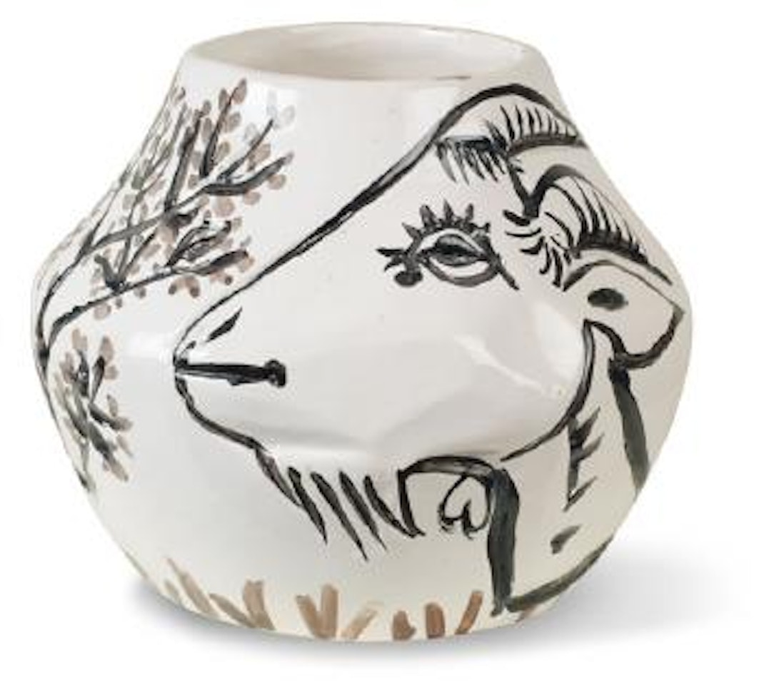 Vase mit Ziegen by Pablo Picasso