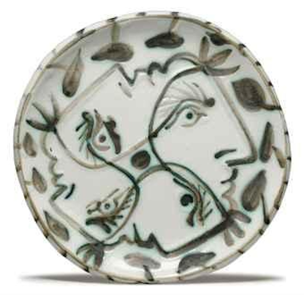 Four Enlaced Profiles (AR 88) by Pablo Picasso