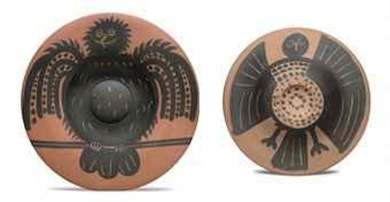 Perched Black Owl (AR 398) by Pablo Picasso