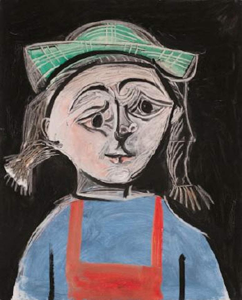 Fillette Aux Nattes Et Au Chapeau Vert by Pablo Picasso