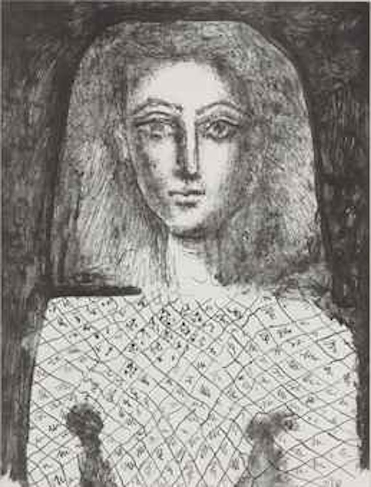 Le Corsage Ã  Carreaux (B. 601; M. 175 bis) by Pablo Picasso