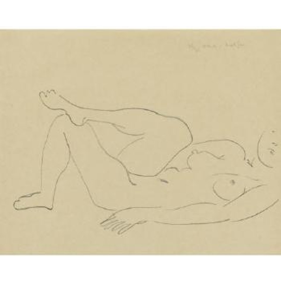 Nu Couché Au Visage Incomplet - Etude De Jambes (D. 462) by Henri Matisse