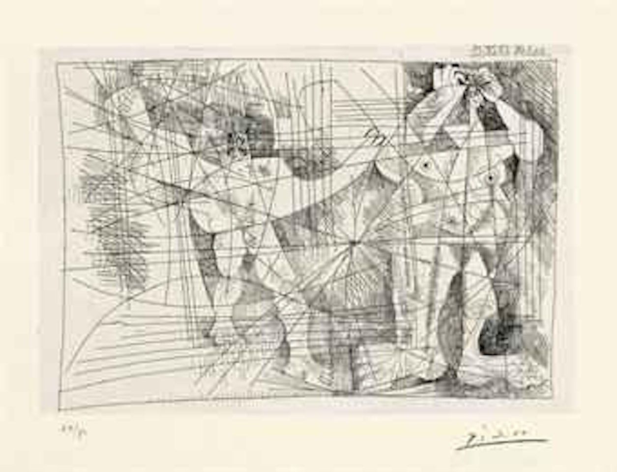 Couple, from La Magie Quotidienne (Bloch 1460; Baer 1505; Cramer books 144) by Pablo Picasso