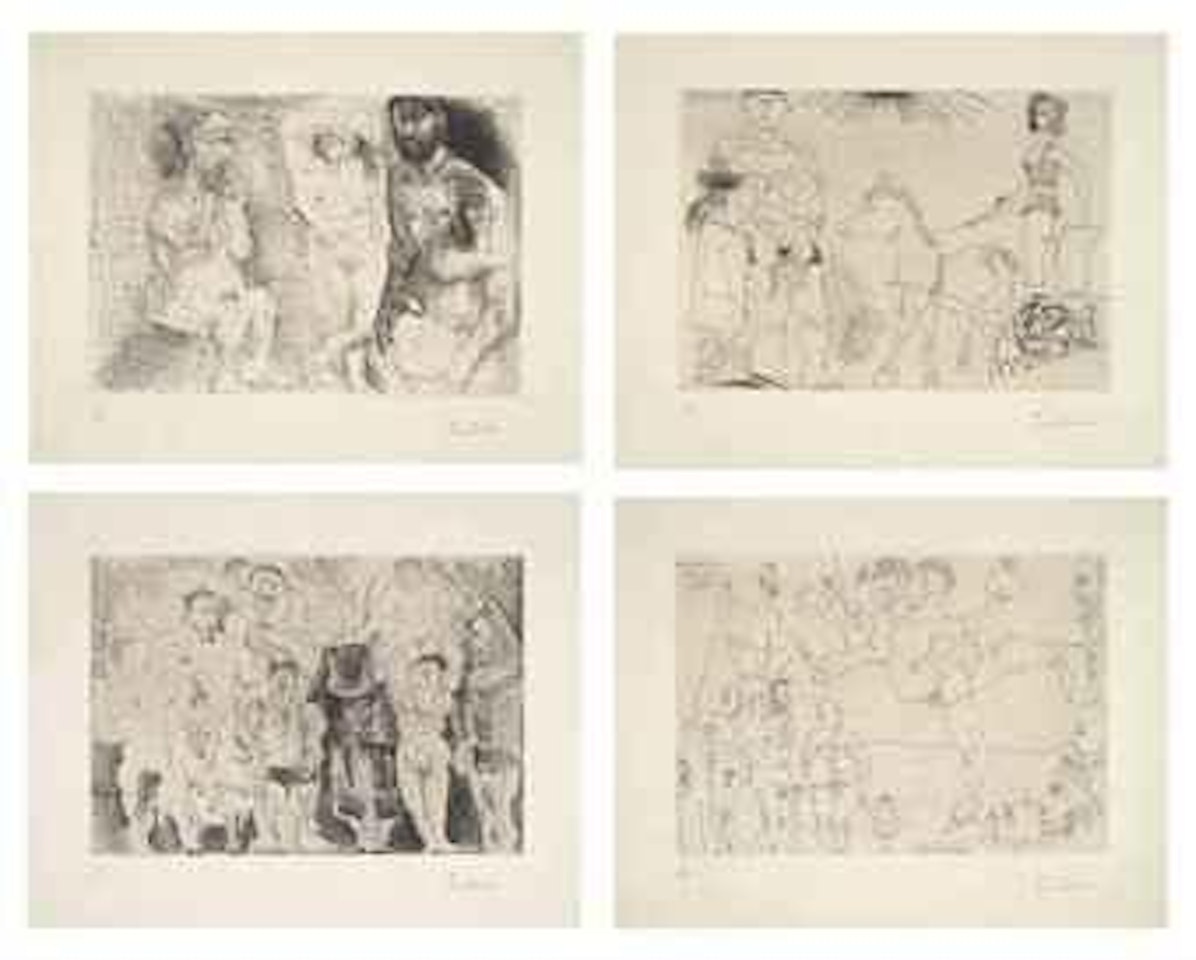 El Entierro del Conde de Orgaz (B. 1465-1477; Ba. 1377-1391; Cramer books 146) by Pablo Picasso