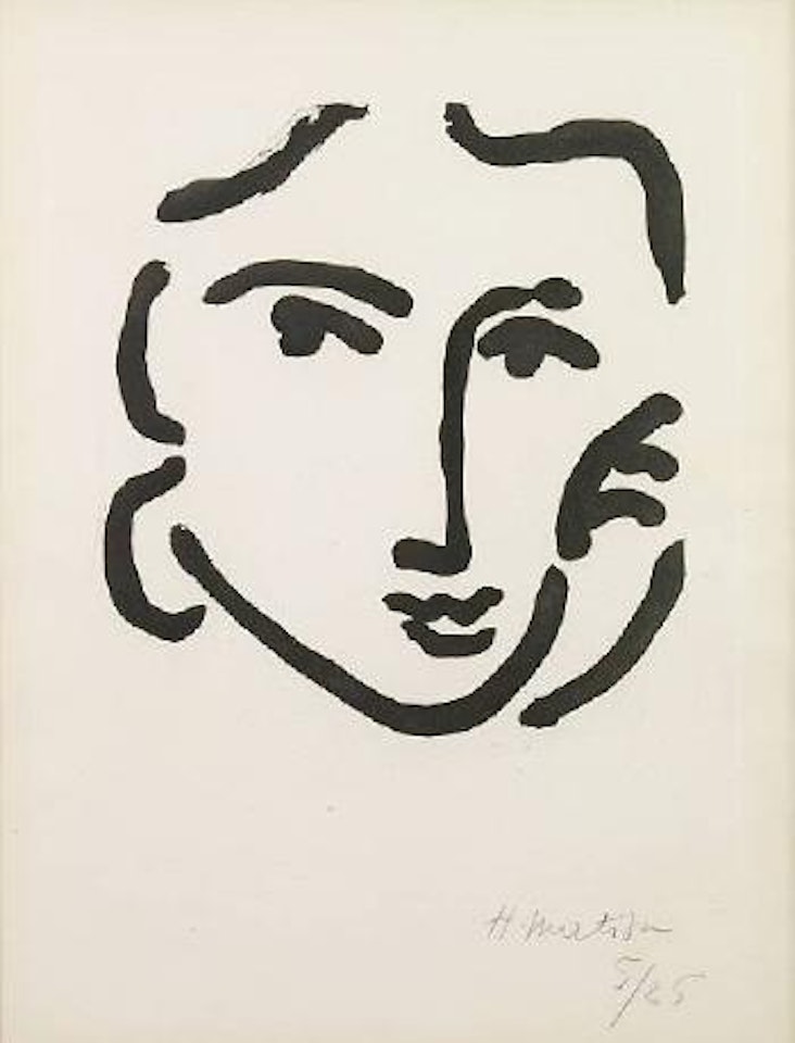 Nadia au regard sérieux by Henri Matisse