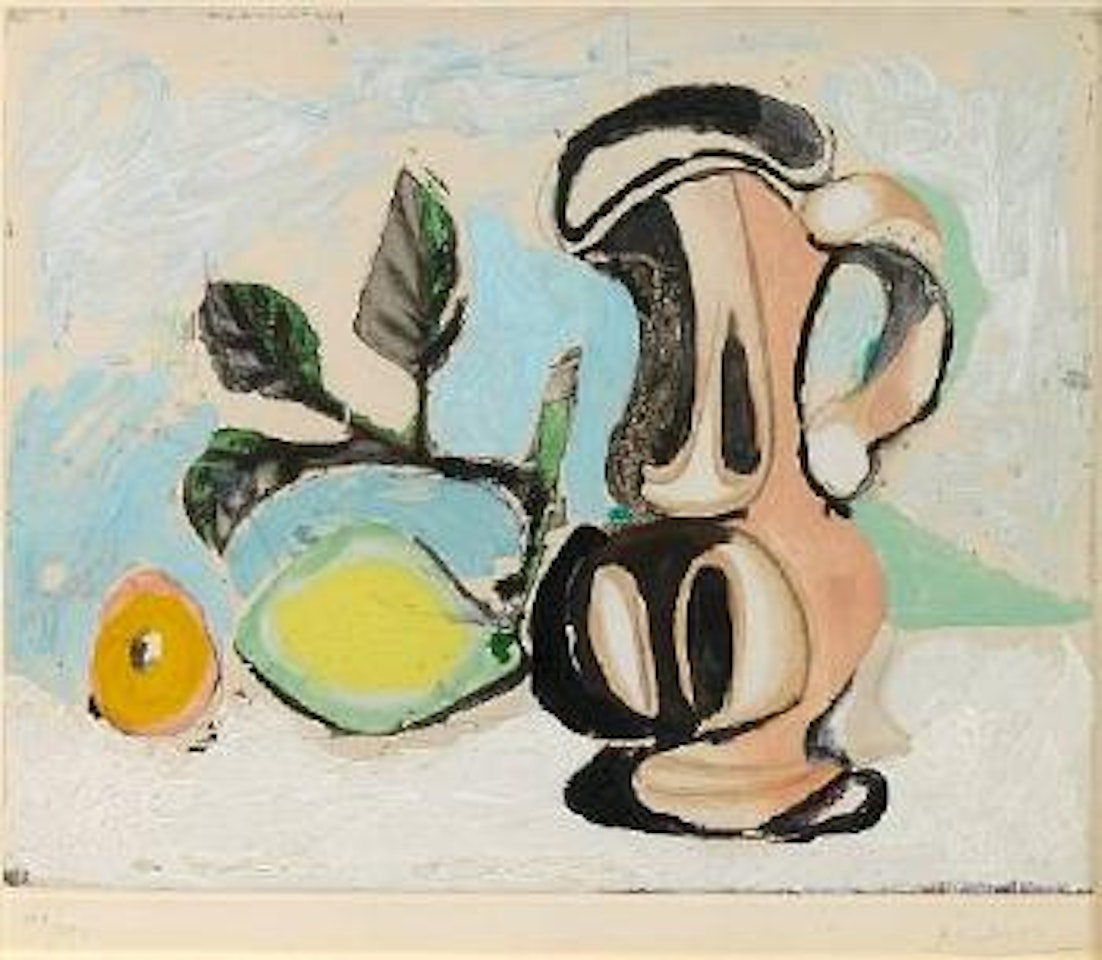 Nature Morte au Citron et au Pichet Rouge by Pablo Picasso