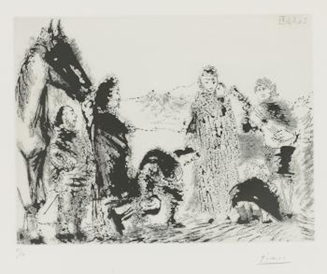 Variation Sur Le ThÃ¨me De Don Quichotte Et DulcinÃ©e (B. 1618; Ba. 1634) by Pablo Picasso