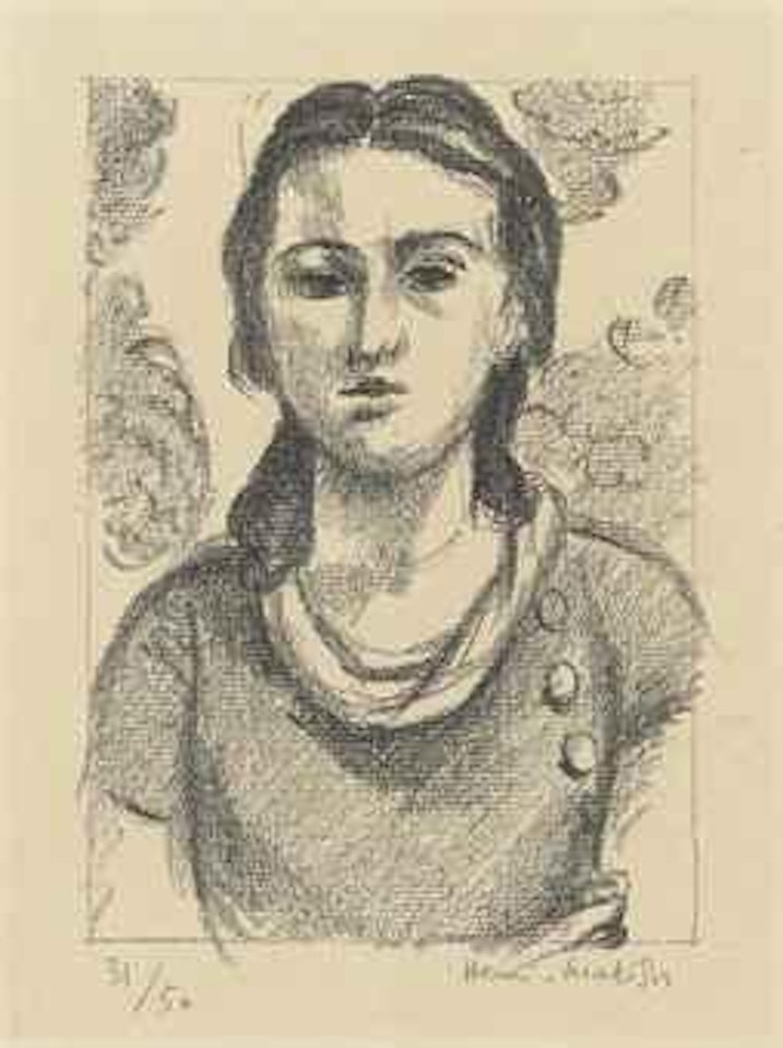 Tête de Jeune Fille  (D-M 453) by Henri Matisse
