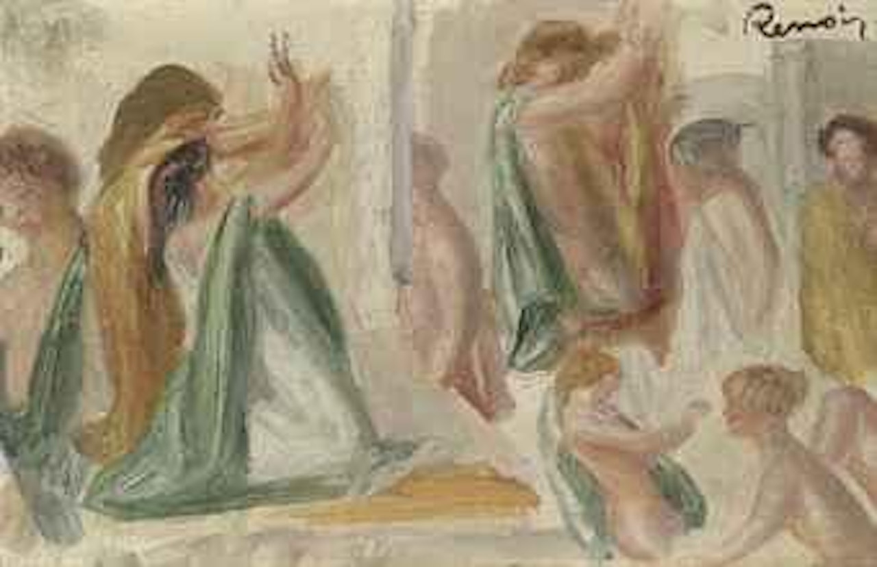 Esquisse pour Oedipe (partie supérieure) by Pierre-Auguste Renoir