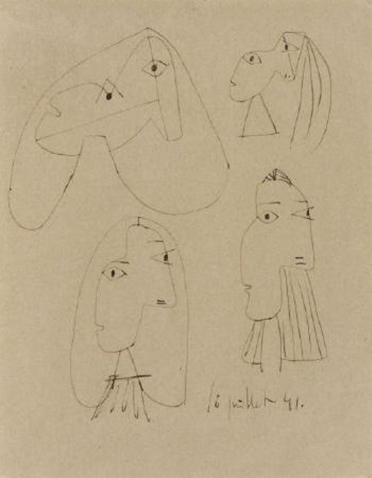 Etudes de tête (Dora Maar) by Pablo Picasso