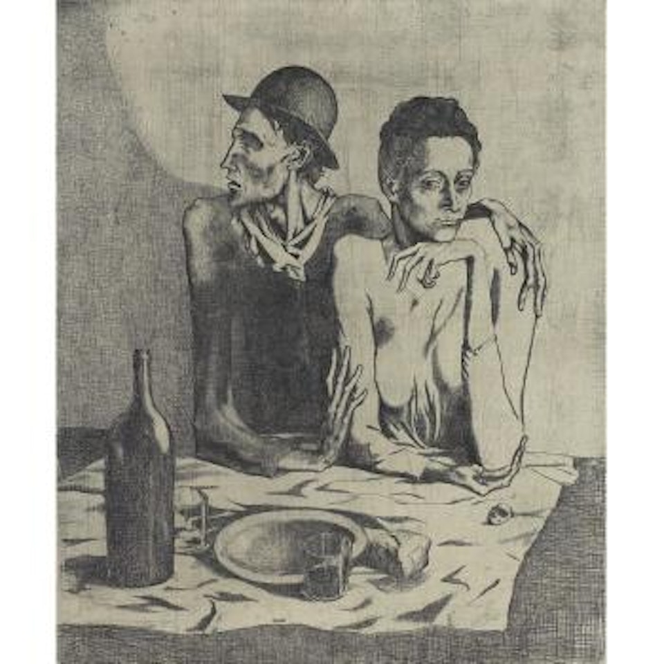Le Repas Frugal, from La Suite des Saltimbanques by Pablo Picasso