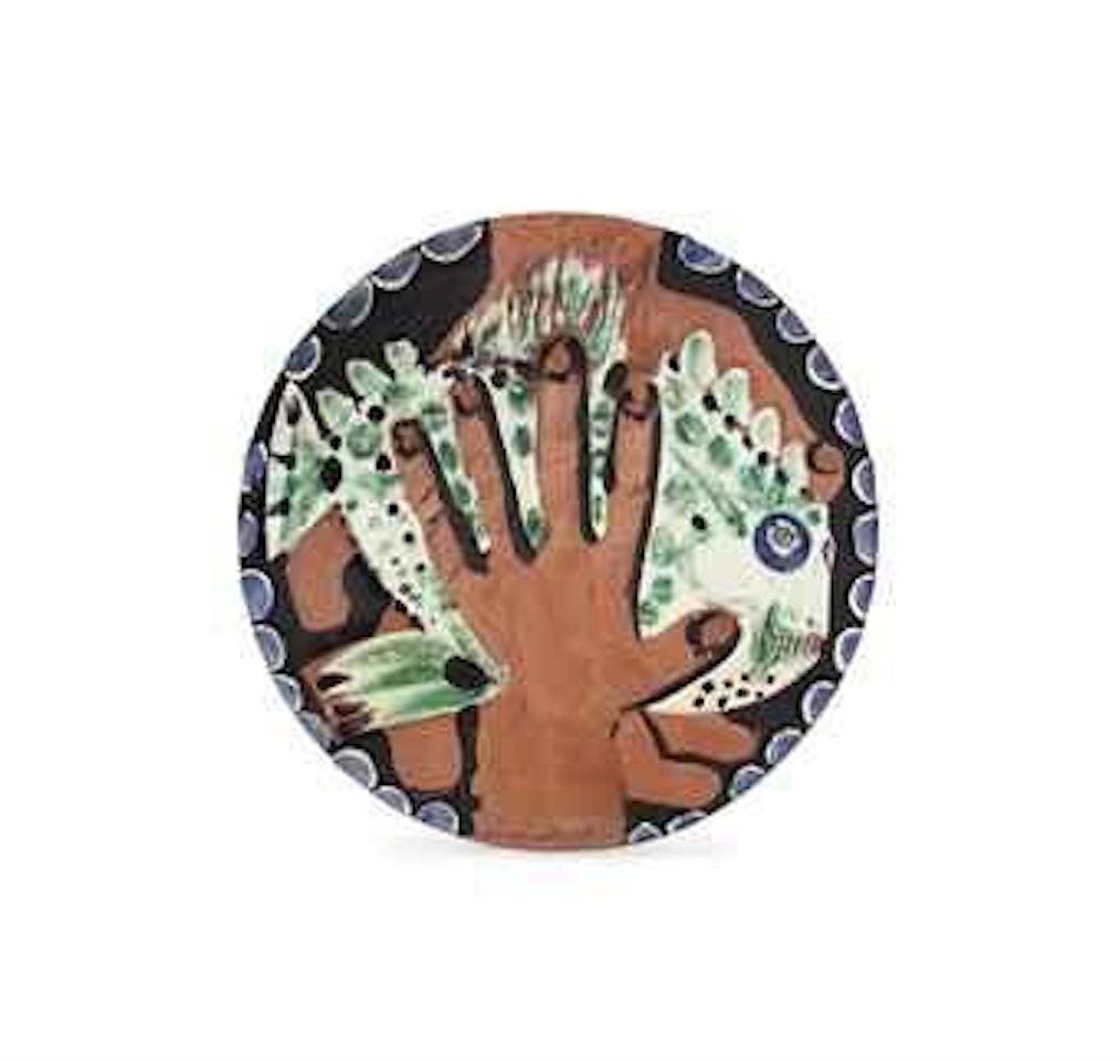 Hands with Fish (A.R. 214) by Pablo Picasso