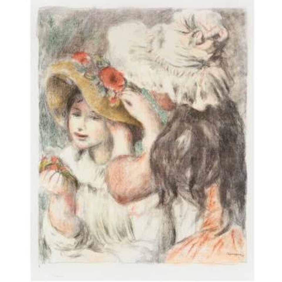 Le chapeau epingle, 2E planche (Del Teil Stella 30) by Pierre-Auguste Renoir
