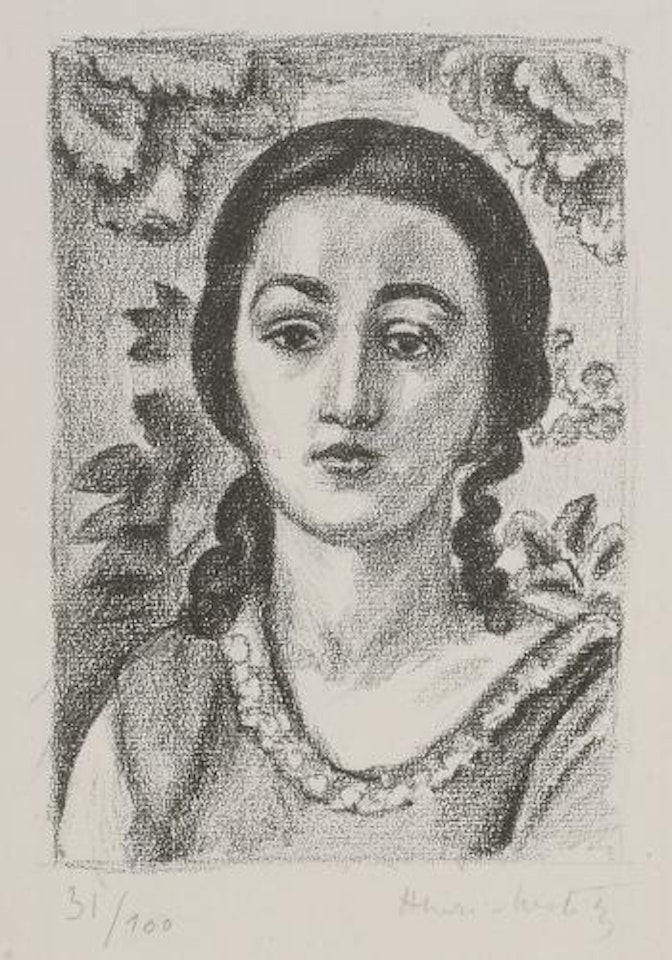 Jeune Fille Aux Boucles Brunes (D. 448) by Henri Matisse