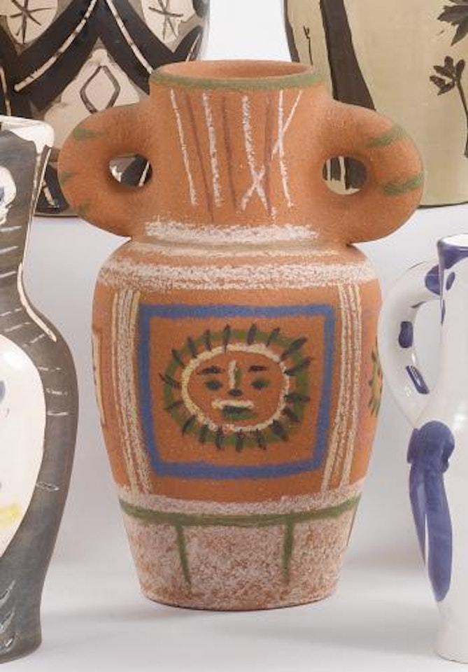 Vase Au DÃ©cor Pastel (A. R. 190) by Pablo Picasso