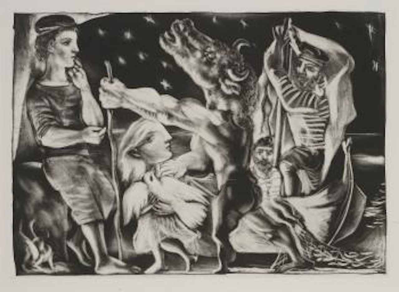 Minotaure Aveugle GuidÃ© Par Une Fillette Dans La Nuit (B. 225) by Pablo Picasso