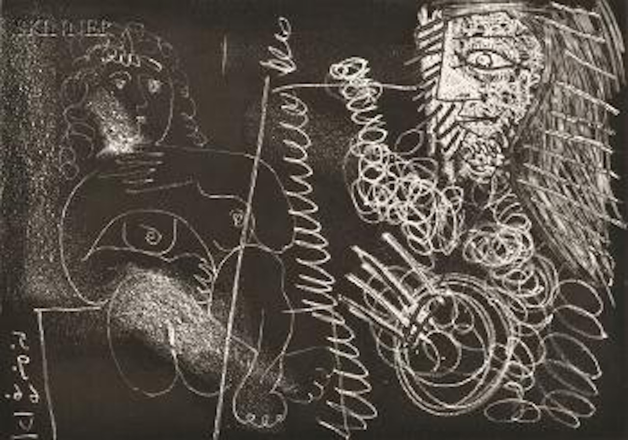 Peintre et Modèle by Pablo Picasso