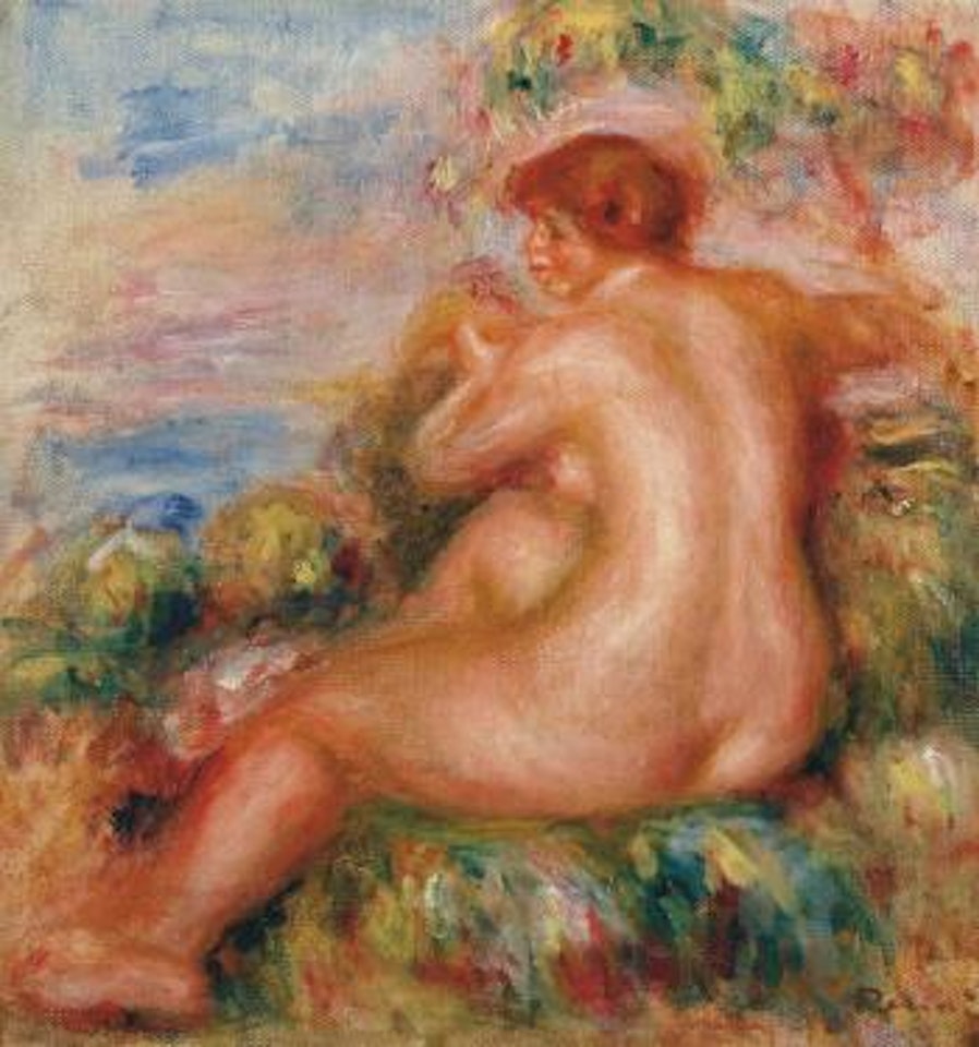 Femme nue dans un paysage by Pierre-Auguste Renoir