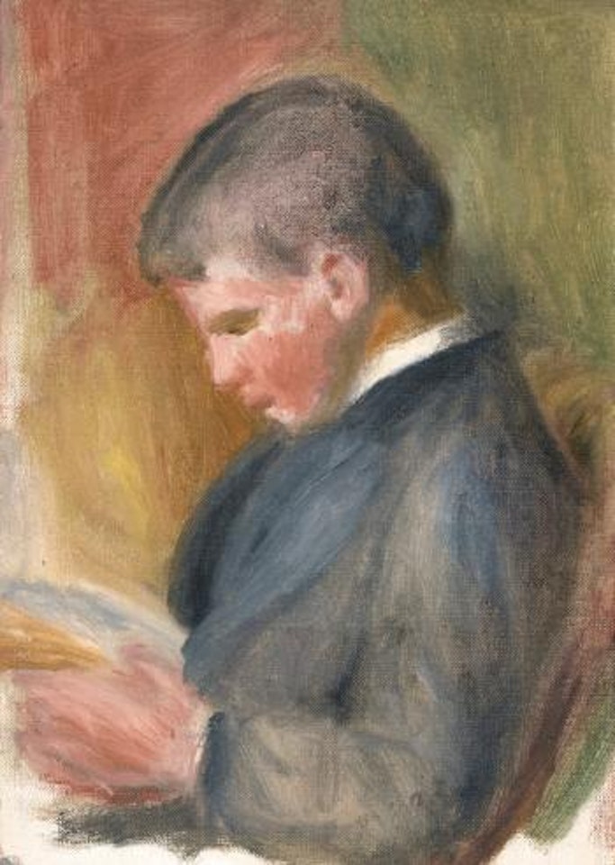 Pierre Renoir Lisant by Pierre-Auguste Renoir