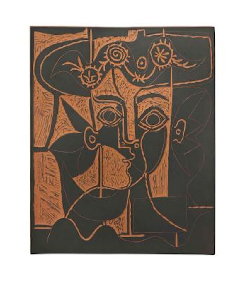 Grande tÃªte de femme au chapeau ornÃ© by Pablo Picasso