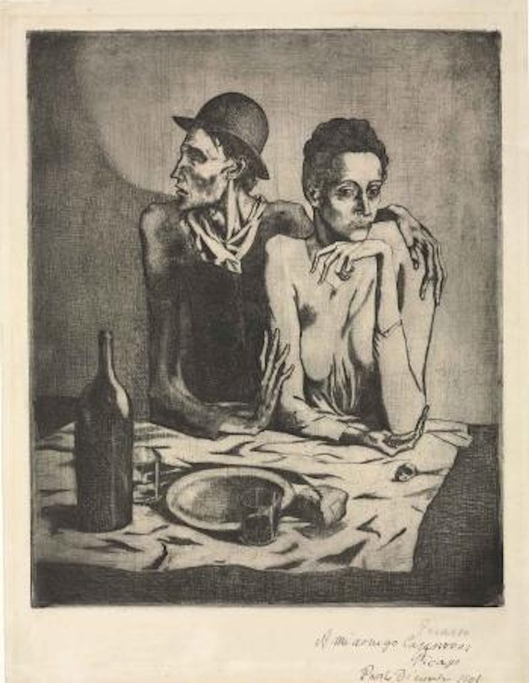 Le repas frugal by Pablo Picasso