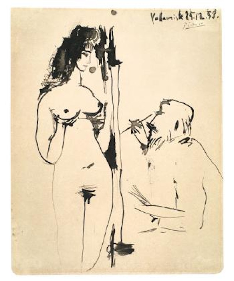 Peintre et modèle by Pablo Picasso