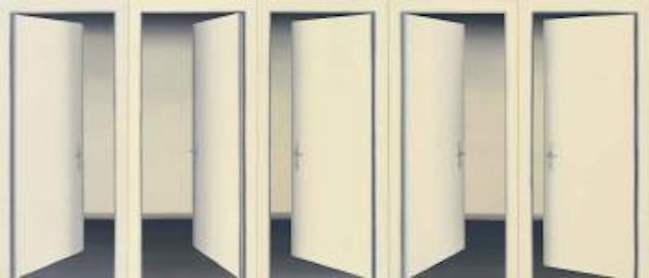 5 TÃ¼ren II (5 Doors II) by Gerhard Richter