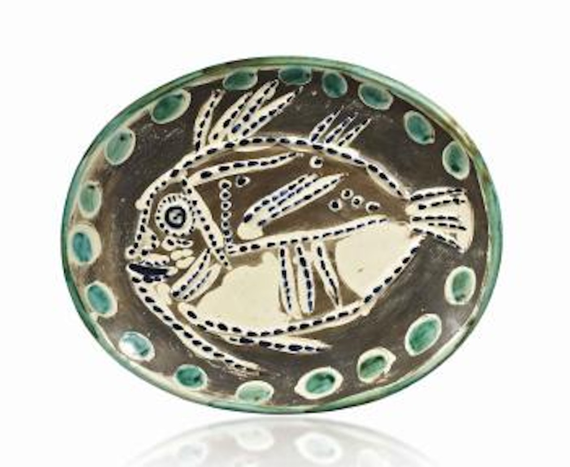 Poisson fond noir by Pablo Picasso