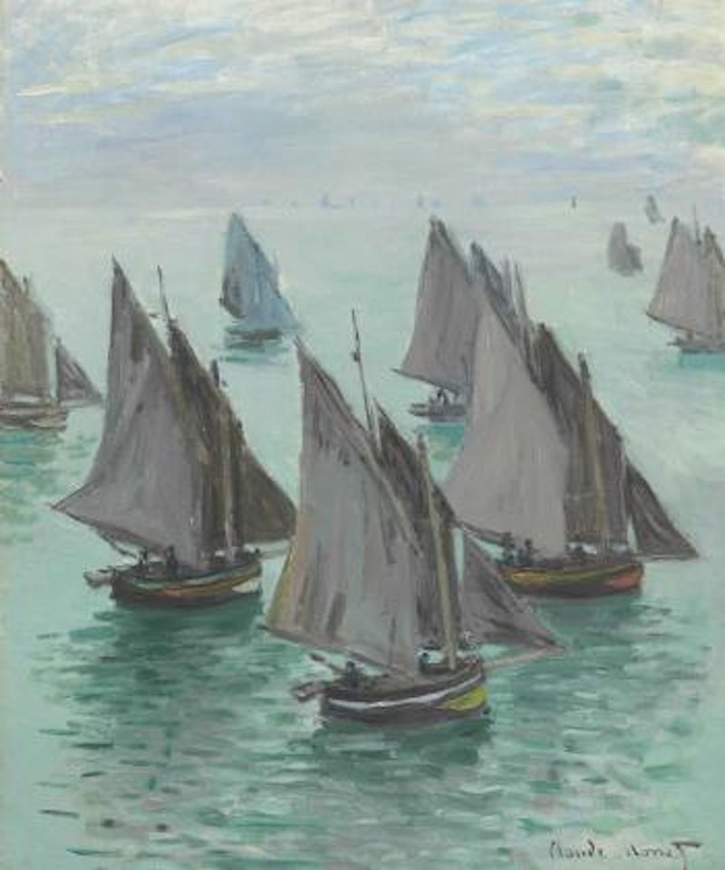 Bateaux de pêche, temps calme by Claude Monet
