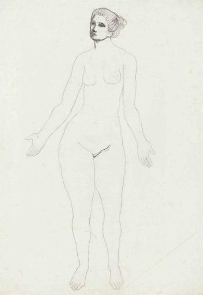 Etude de nu debout by Pablo Picasso