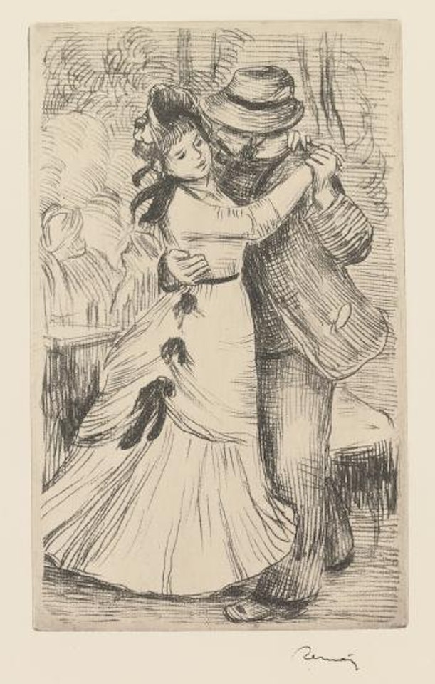 La Danse à La Campagne, 2e Planche (Delteil, Stella 2) by Pierre-Auguste Renoir