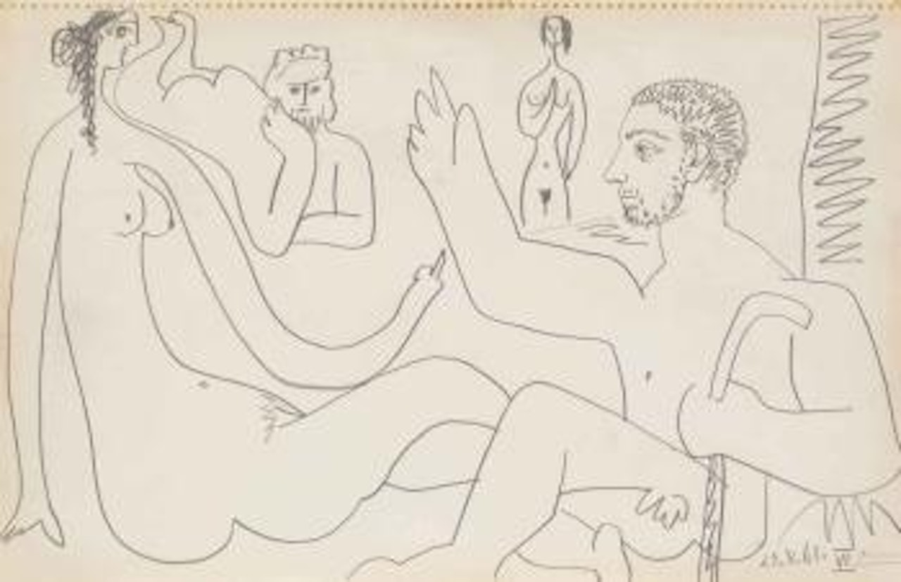Le déjeuner sur l'herbe by Pablo Picasso
