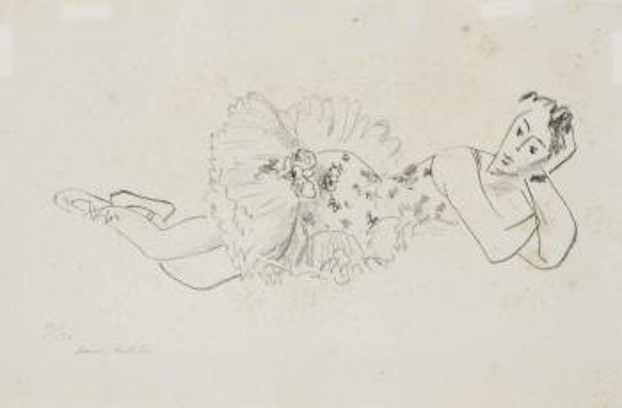 Danseuse Allongée, Tête Accoudée, From Dix Danseuses (Dethuit 486) by Henri Matisse