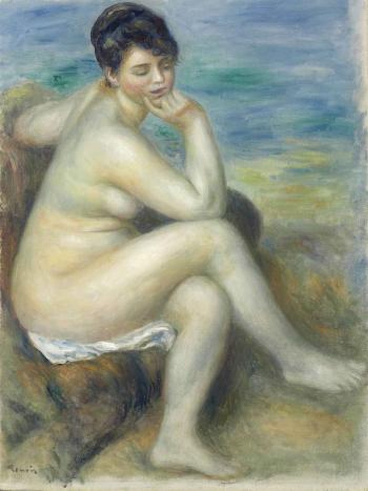 Baigneuse accoudée by Pierre-Auguste Renoir