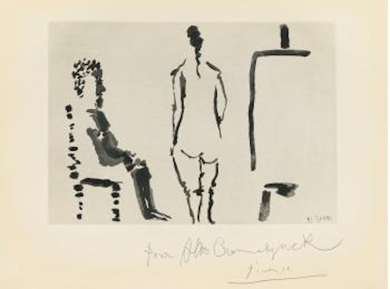 Peintre Au Repos Avec ModÃ¨le De Dos by Pablo Picasso