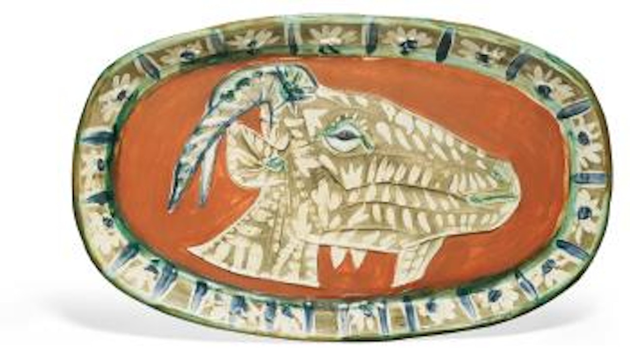 Tete De Chevre De Profil (A. R. 146) by Pablo Picasso