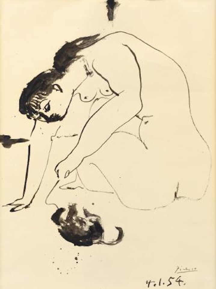 Femme Au Chat by Pablo Picasso