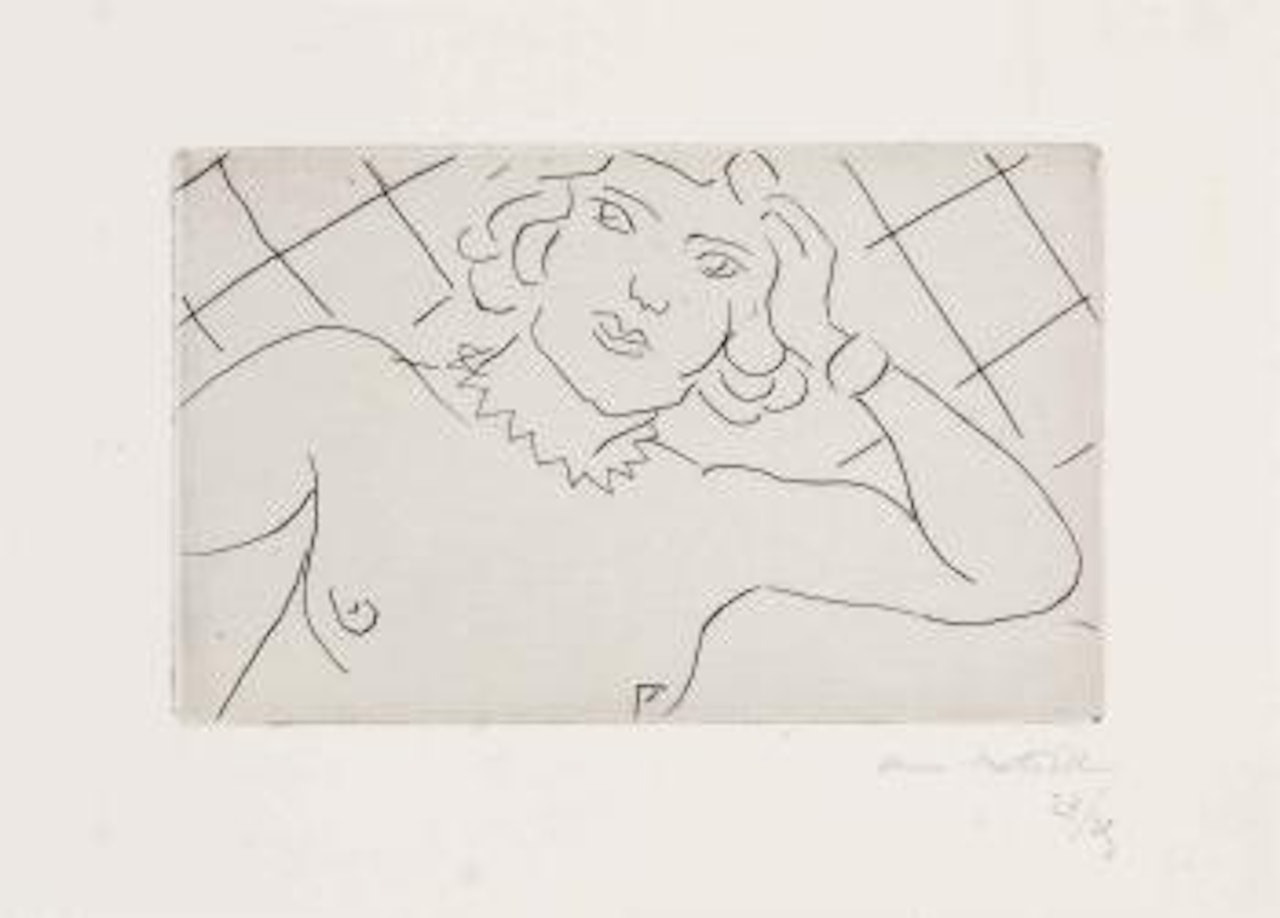 Torse, Fond à Losanges (D 145) by Henri Matisse